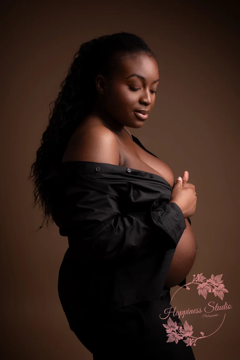 shooting grossesse en studio Lyon