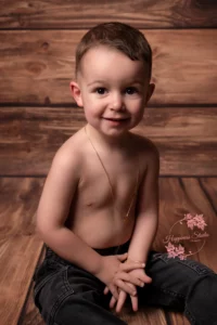 photo enfant lumière douce studio Lyon