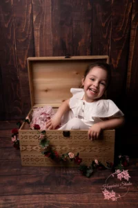 portrait enfant sourire spontané studio Lyon