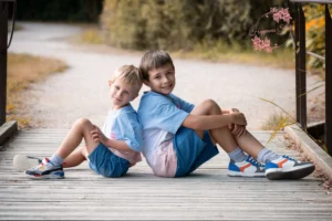 portrait enfant au coucher du soleil Lyon