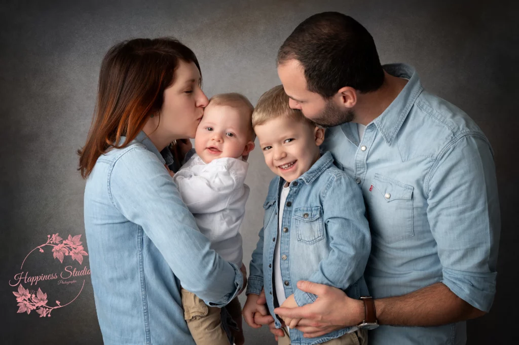 portrait bébé 1 an en studio à Lyon